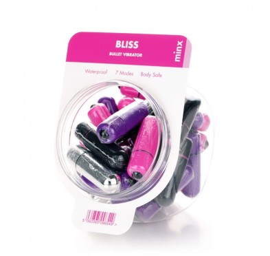 Wibrator-Minx Bliss 7 Mode Mini Bullet Vibratot Multi - 32 pcs